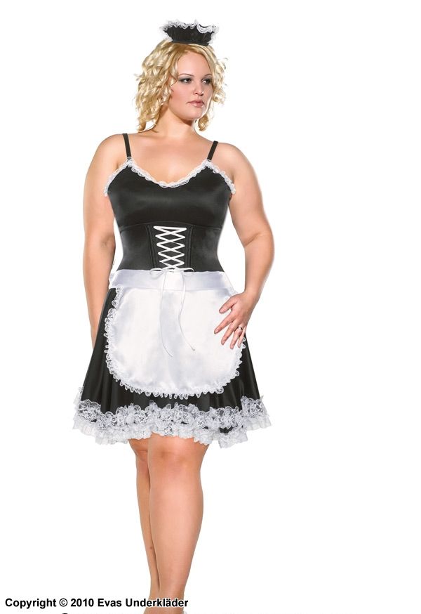 Husholderske / French maid, karnevalsklær